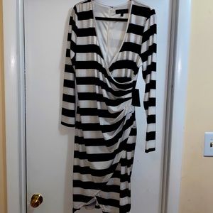 Black and white striped dress from Eloquii